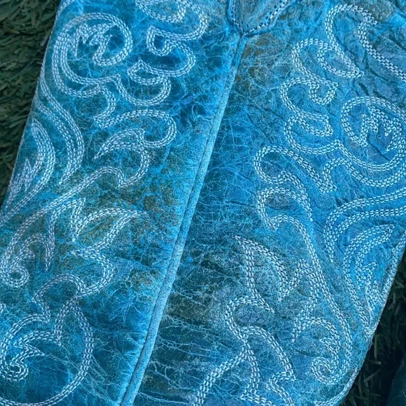 Corral Turquoise Western Boots - Picture 4 of 9